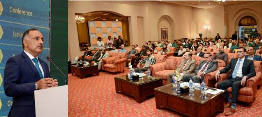 28-06-2023, Islamabad: NDMA Lt General Inam Haider Malik addressing to participants of curtain raiser ceremony of Pakistan Expo on Disaster Risk Reduction 2023